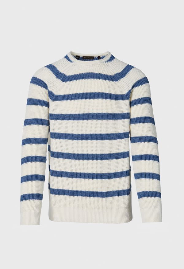 Paul Stuart Striped Cotton Crewneck Sweater, image 1