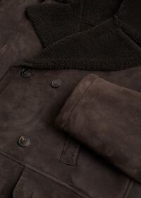 Paul Stuart Double Breasted Shearling Jacket, thumbnail 2