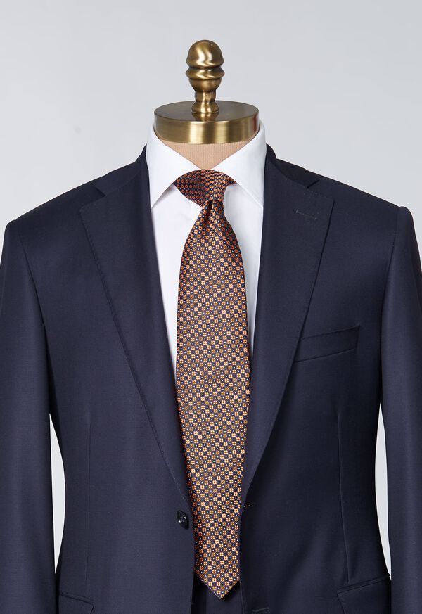 Paul Stuart Silk Jacquard Small Medallion Tie, image 2