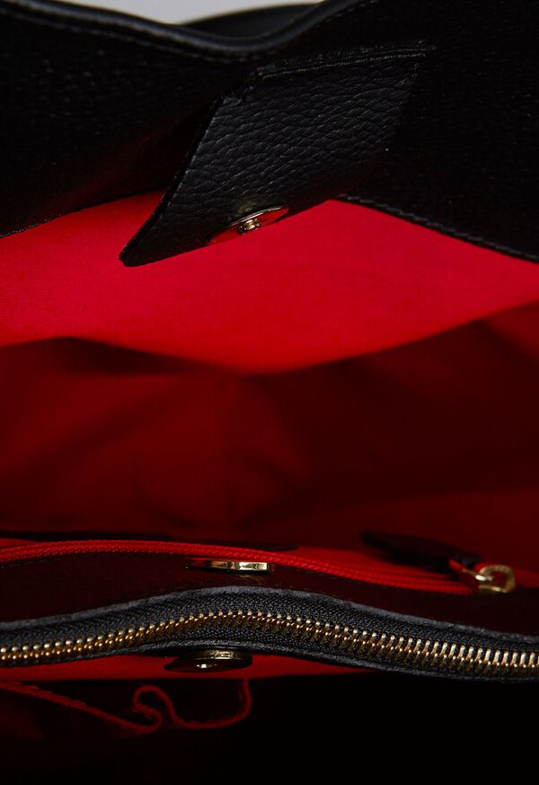 Paul Stuart Deerskin Leather Tote, image 5