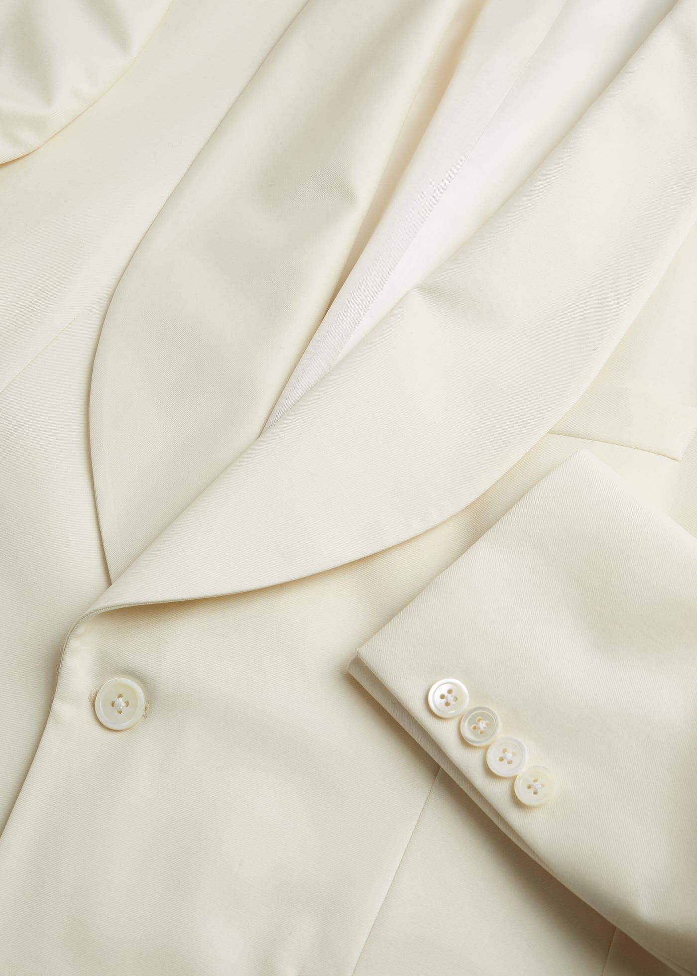 White shawl collar blazer 2025