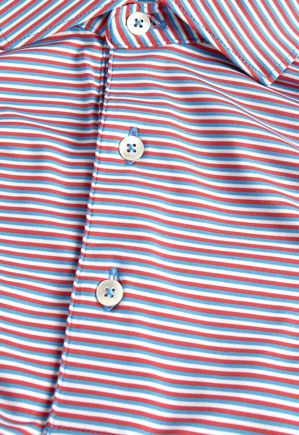 Paul Stuart Multi Color Stripe Performance Polo, image 2