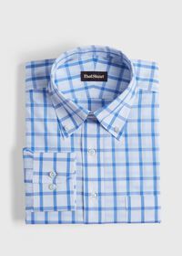 Paul Stuart Oversized Windowpane Cotton Dress Shirt, thumbnail 1