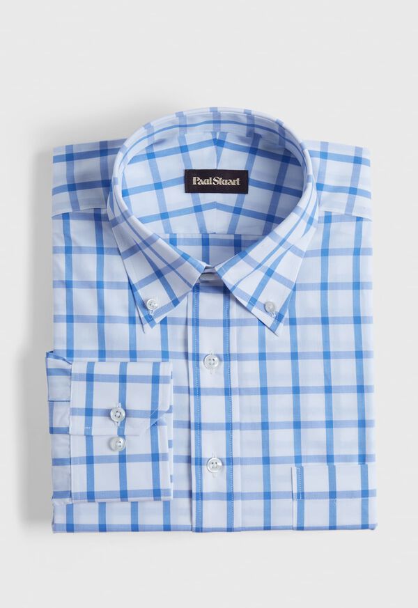 Paul Stuart Oversized Windowpane Cotton Dress Shirt, image 1