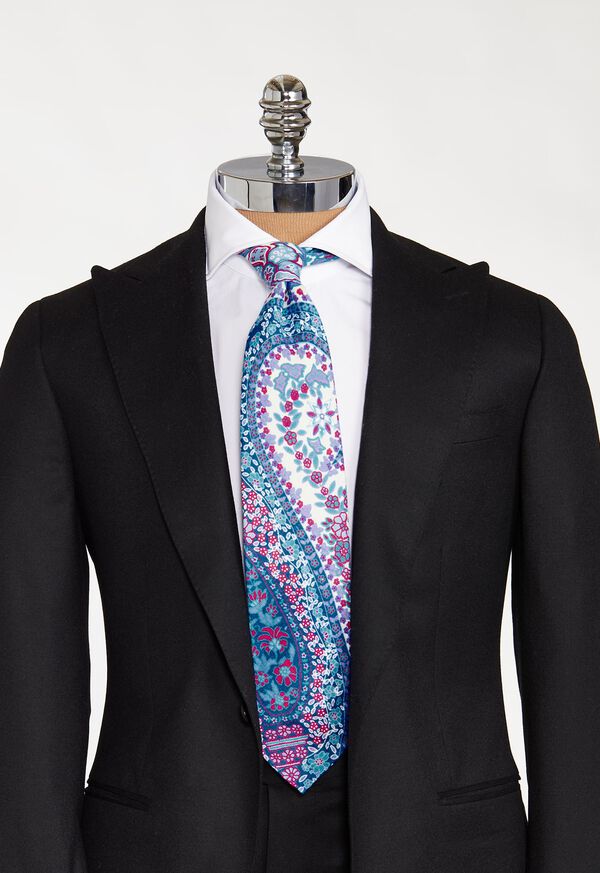Paul Stuart Deco Floral Paisley Tie, image 2