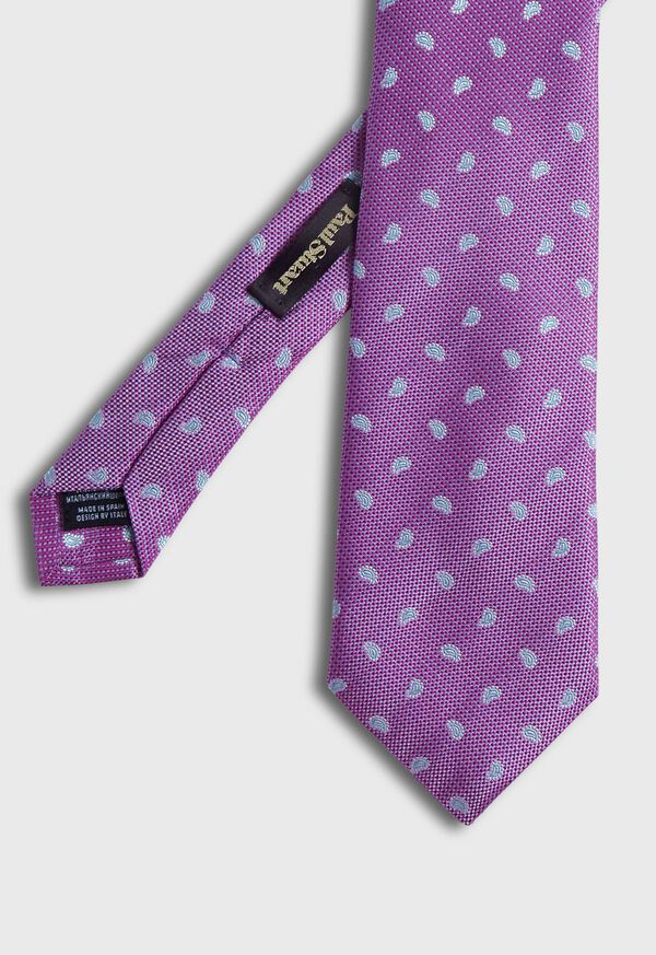 Paul Stuart Woven Silk Jacquard Tossed Pine Tie, image 1