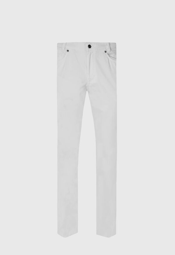 Paul Stuart Five Pocket Satin Finish Cotton Pant, image 1