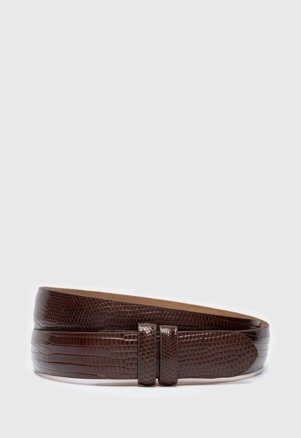 Paul Stuart Lizard Slide Strap Belt, image 2