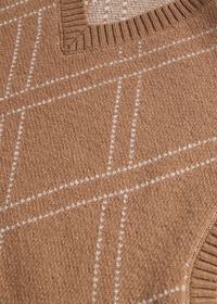 Paul Stuart Wool & Cashmere Jacquard Vest, thumbnail 2