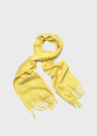 Paul Stuart Cashmere Solid Color Scarf with Embroidered Logo, thumbnail 47