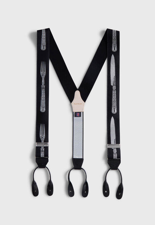 Paul Stuart Knife & Fork Suspenders, image 1