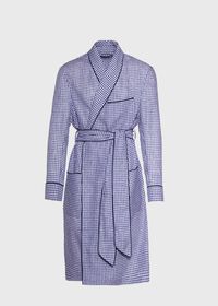 Paul Stuart Linen Gingham Check Robe, thumbnail 1