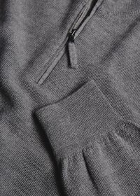 Paul Stuart Rice Stitch Quarter Zip Sweater, thumbnail 2