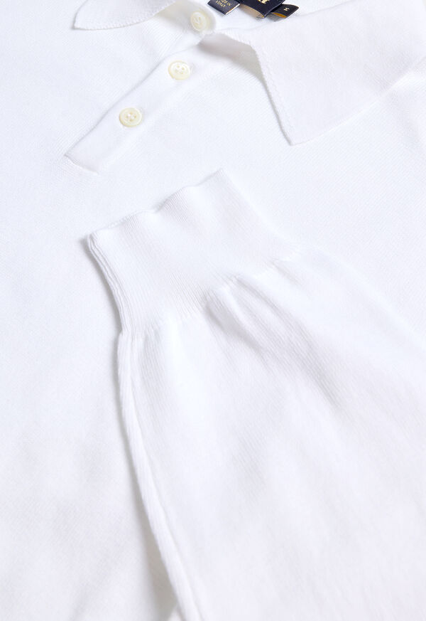 Paul Stuart Egyptian Cotton Long Sleeve Polo, image 2