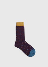 Paul Stuart Multicolor Dot Sock, thumbnail 1