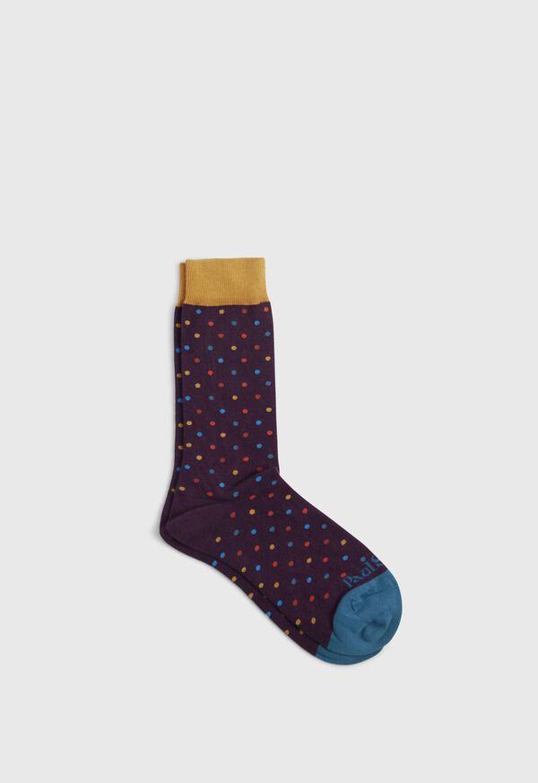 Paul Stuart Multicolor Dot Sock, image 1