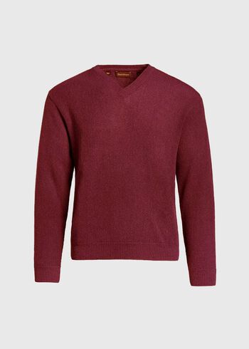 Paul Stuart Classic Alpaca Links V-Neck Sweater