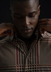 Paul Stuart Houndstooth Printed Sport Shirt, thumbnail 6