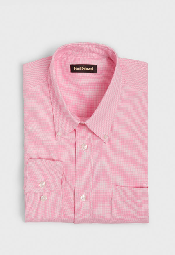 Paul Stuart Houndstooth Performance Sport Shirt, image 2