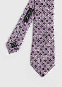 Paul Stuart Printed Hand Block Silk Tie, thumbnail 1