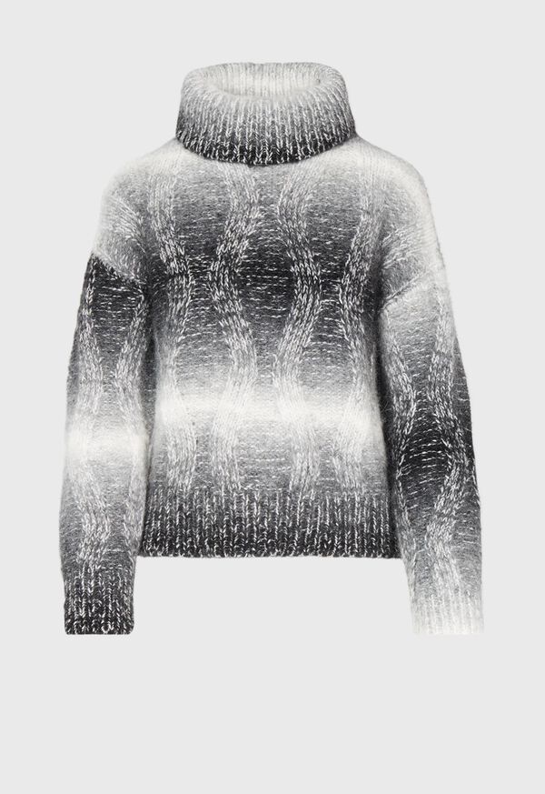 Paul Stuart Ombre Cable Knit Turtleneck, image 1