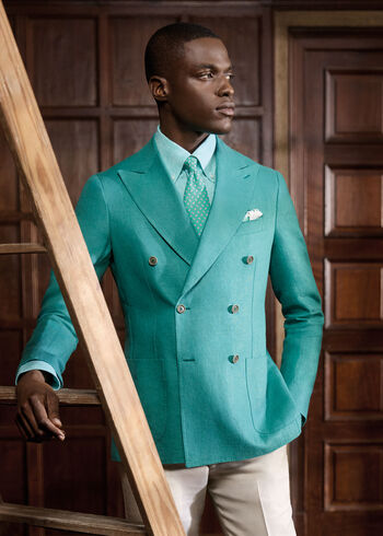 Paul Stuart The Irish Linen Double Breasted Jacket