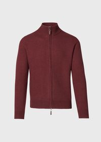 Paul Stuart Merino Wool Full Zip Rice Stitch Cardigan, thumbnail 1