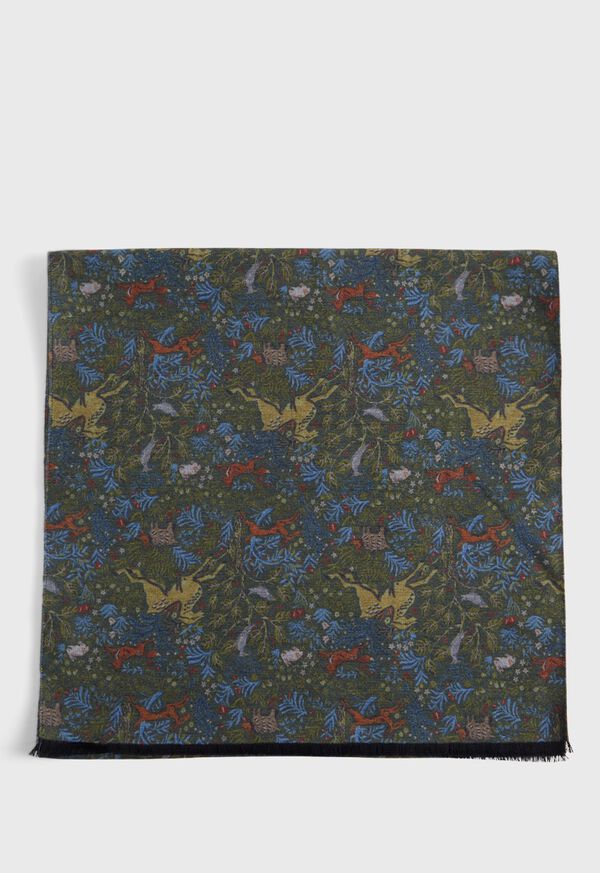 Paul Stuart Brushed Silk Tapestry Scarf, image 3