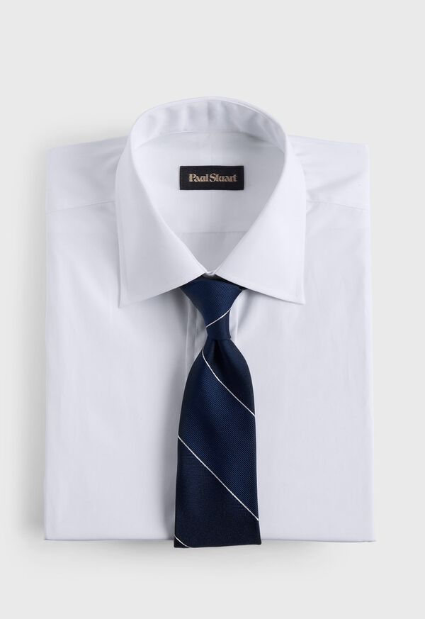 Paul Stuart Woven Silk Stripe Tie, image 2