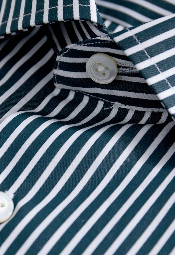 Paul Stuart Silky Cotton Stripe Sport Shirt, image 2