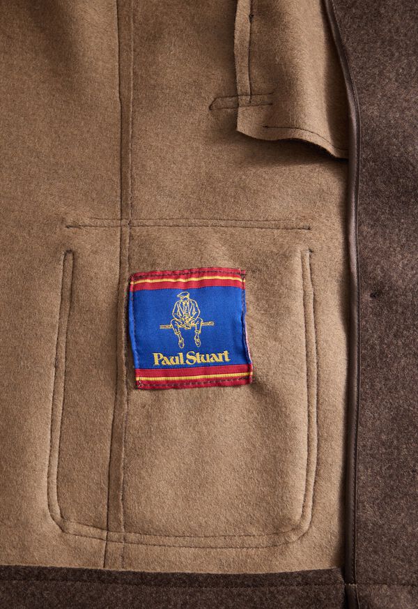 Paul Stuart Double Breasted Wool Raw Edge Coat, image 3