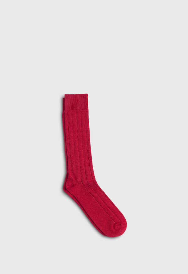 Paul Stuart Cashmere Blend Ribbed Sock, image 1