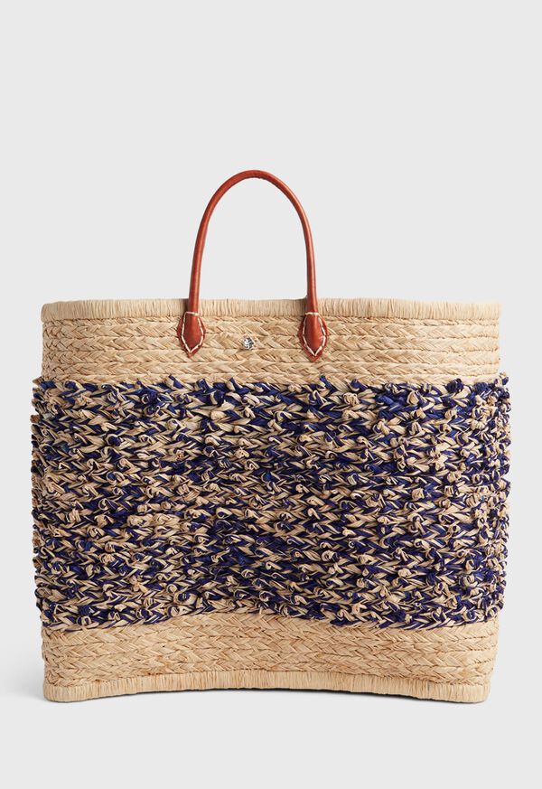 Paul Stuart Large Straw Tote, image 1