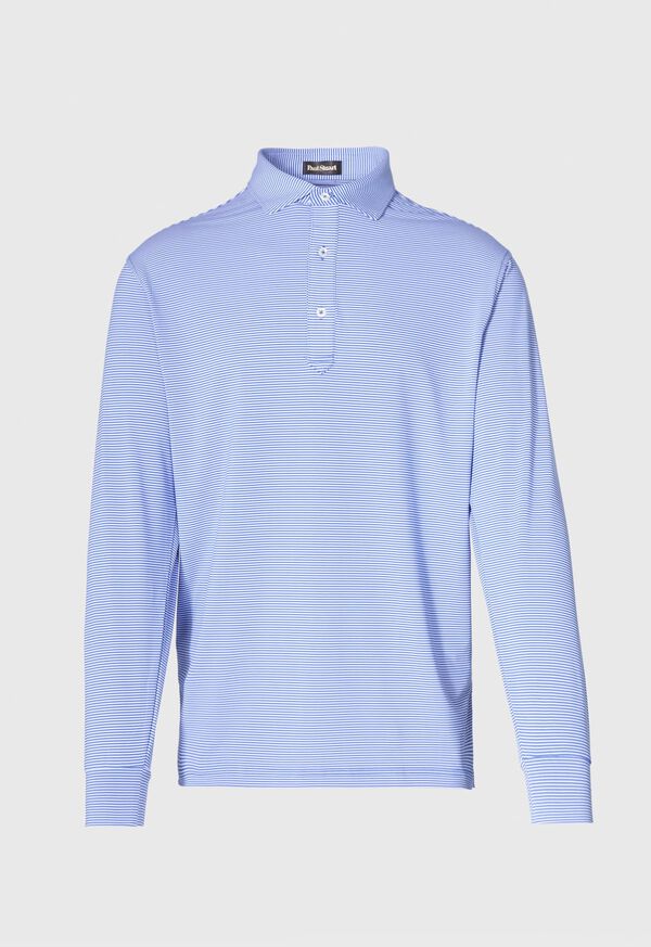 Paul Stuart Striped Performance Polo, image 1