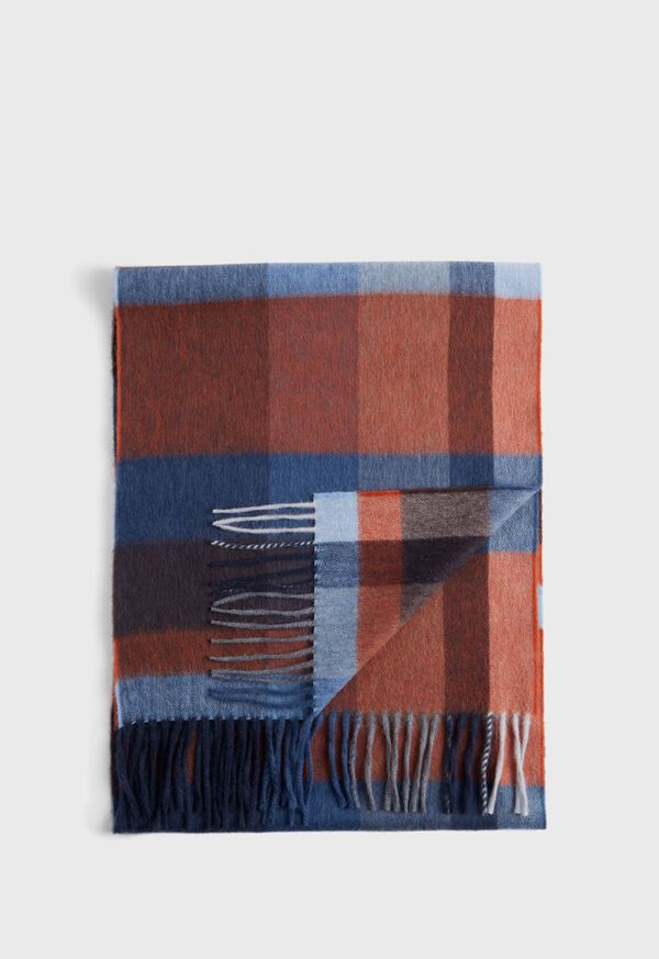 Paul Stuart Exaggerated Plaid Scarf, image 1