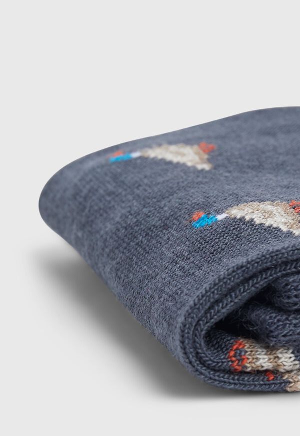 Paul Stuart Duck Motif Wool Sock, image 2