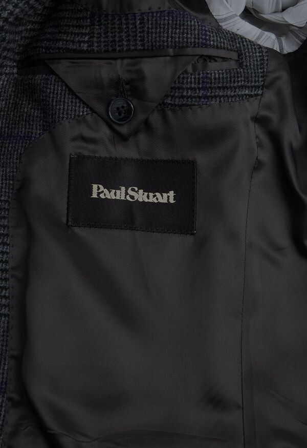 Paul Stuart Charcoal Plaid Wool Sport Jacket, image 3