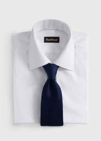 Paul Stuart Solid Mogador Silk & Cotton Tie