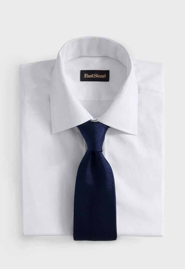 Paul Stuart Solid Mogador Silk & Cotton Tie, image 2
