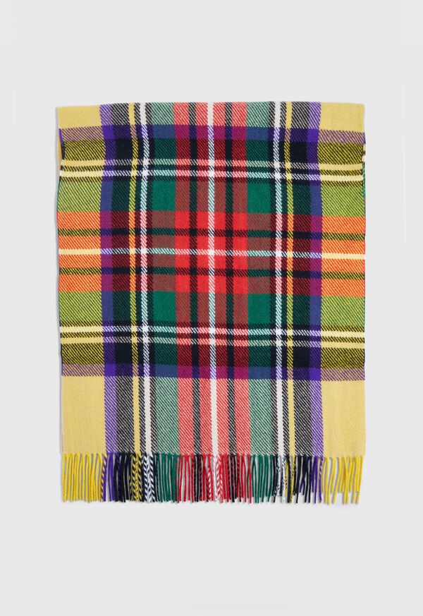 Paul Stuart Bold Color Tartan Scarf, image 2