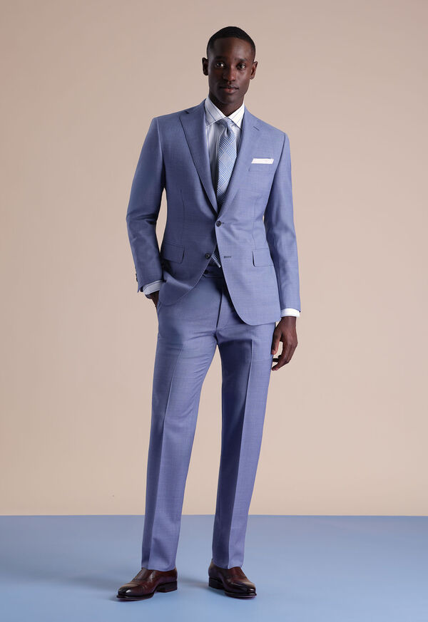 Paul Stuart Textured Solid Wool Suit, image 2
