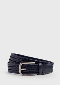 Paul Stuart 35MM Stretch Leather Woven Belt, thumbnail 1
