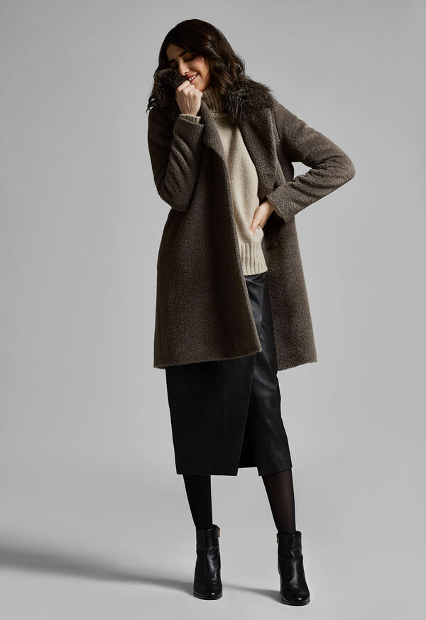Paul Stuart Single Breasted Coat with Removable Collar, image 5