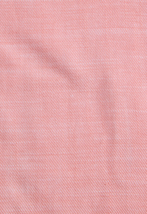 Paul Stuart Cotton Twill Logo Sport Shirt, image 4