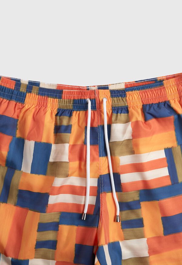 Paul Stuart Abstract Print Swim Trunk, image 3