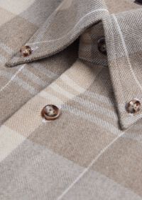 Paul Stuart Flannel Plaid Sport Shirt, thumbnail 3
