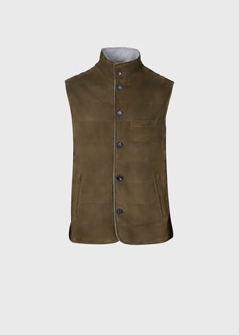 Paul Stuart Suede Button Vest