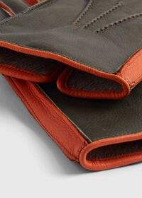 Paul Stuart Color Contrast Leather Gloves, thumbnail 2