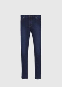 Paul Stuart Dark Blue Cotton Blend Jeans, thumbnail 1