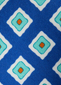 Paul Stuart Medallion Print Habotai Silk Tie, thumbnail 3